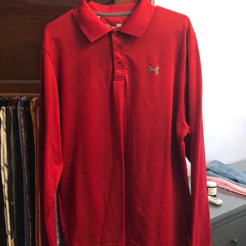 Under Armor long sleeve performance polo L